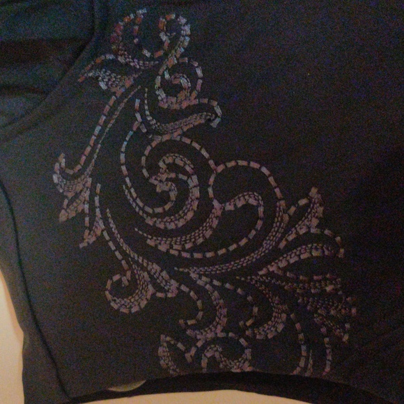 Ariat Women Vest Black with Embroidery and Turquoise Lining Size XXL - Picture 2 of 10